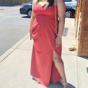 B.DARLIN sparkly red gown